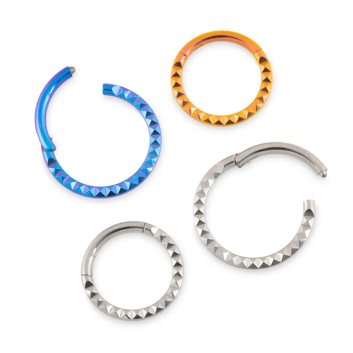 Tilum Vibrators Tilum 16g Studded Titanium Clicker Pick Diameter Price Per 1
