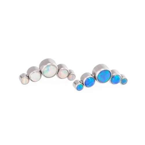 Tilum Vibrators Tilum 18g16g Internally Threaded Crescent Opal Cluster Top Price Per 1