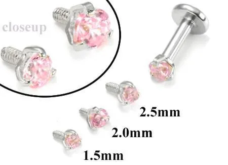 Tilum Vibrators Tilum 18g16g Internally Threaded White Gold Pink Jewel Top Price Per 1 Tilum Vibrators Tilum 18g16g Internally Threaded White Gold Pink Jewel Top Price Per 1