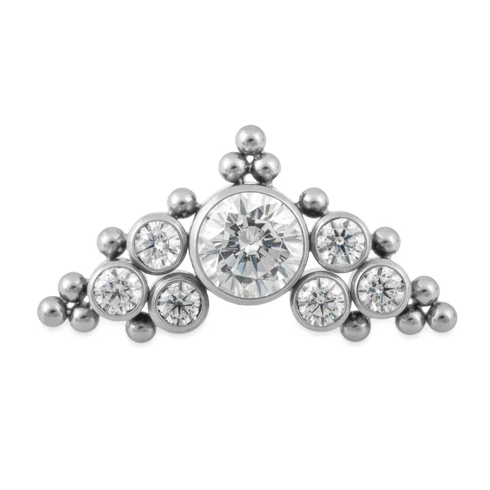 Tilum Vibrators Tilum Jeweled Phoenix Titanium Threadless Top Price Per 1