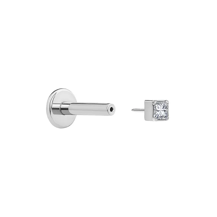 Tilum Vibrators Tilum Square Jewel Titanium Threadless Top Price Per 1