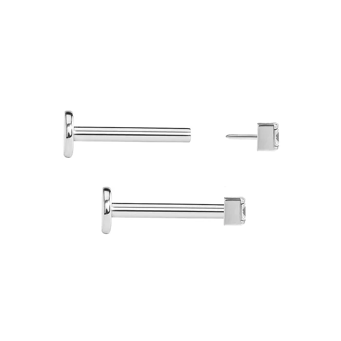 Tilum Vibrators Tilum Square Jewel Titanium Threadless Top Price Per 1