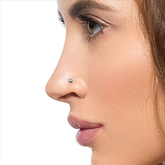 Tilum Vibrators Tilum Square Jewel Titanium Threadless Top Price Per 1