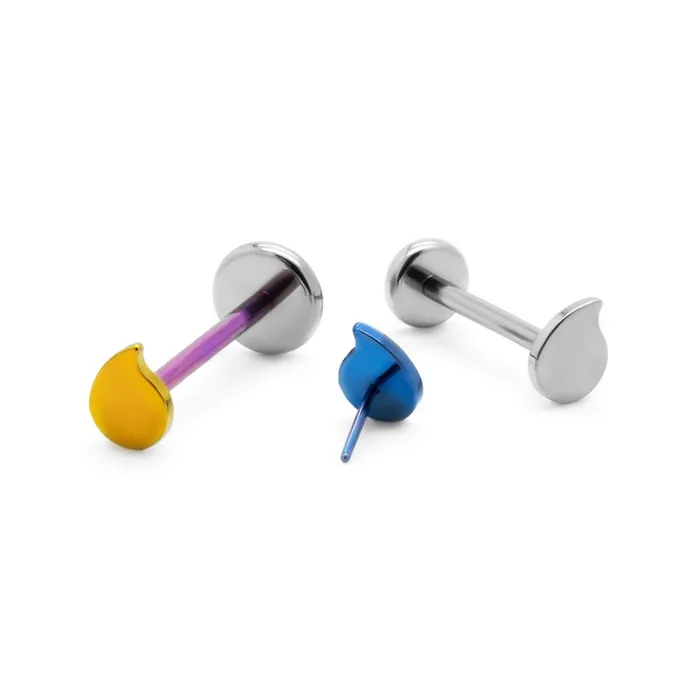 Tilum Vibrators Tilum Tear Drop Titanium Threadless Top Price Per 1