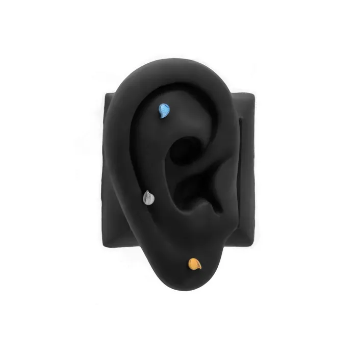 Tilum Vibrators Tilum Tear Drop Titanium Threadless Top Price Per 1