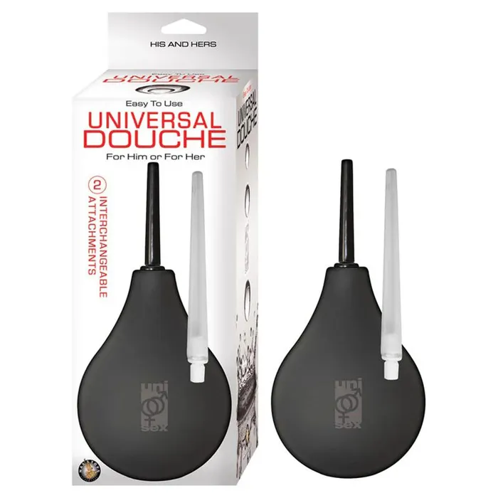Universal Easy to Use Anal Douche with Silicone Bulb Black Nasstoys Anal