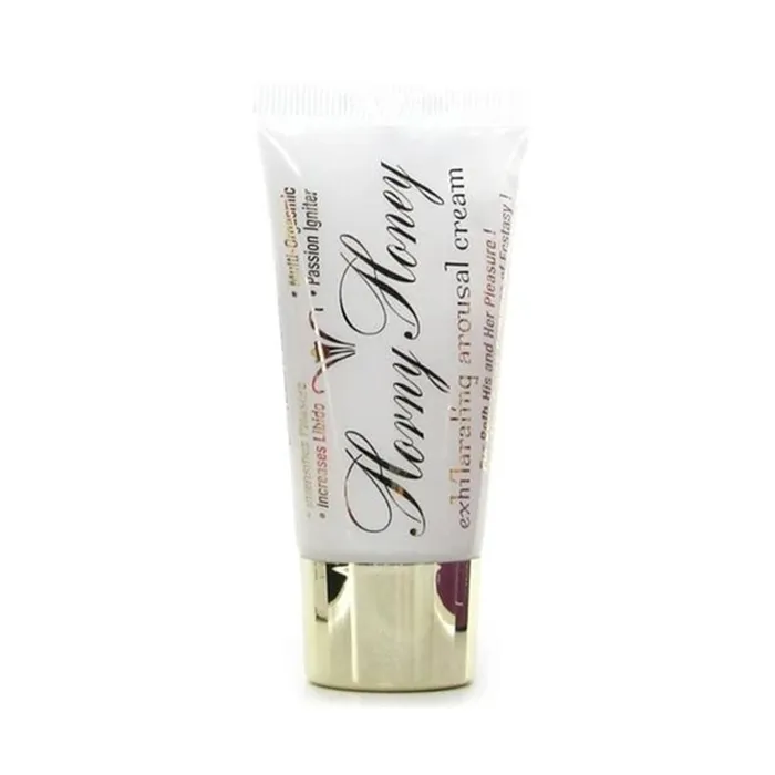 Vibrators Horny Honey Exhilarating Arousal Cream 1 oz 30 mL American Multi Trade Vibrators Horny Honey Exhilarating Arousal Cream 1 oz 30 mL American Multi Trade