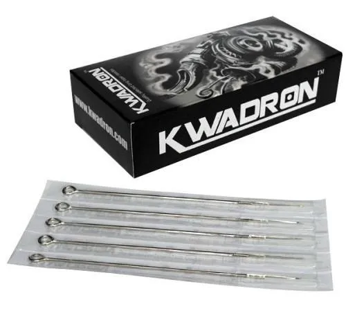 Vibrators Kwadron Kwadron Tattoo Needles Box of 50 025mm 8 Bugpin Long Taper