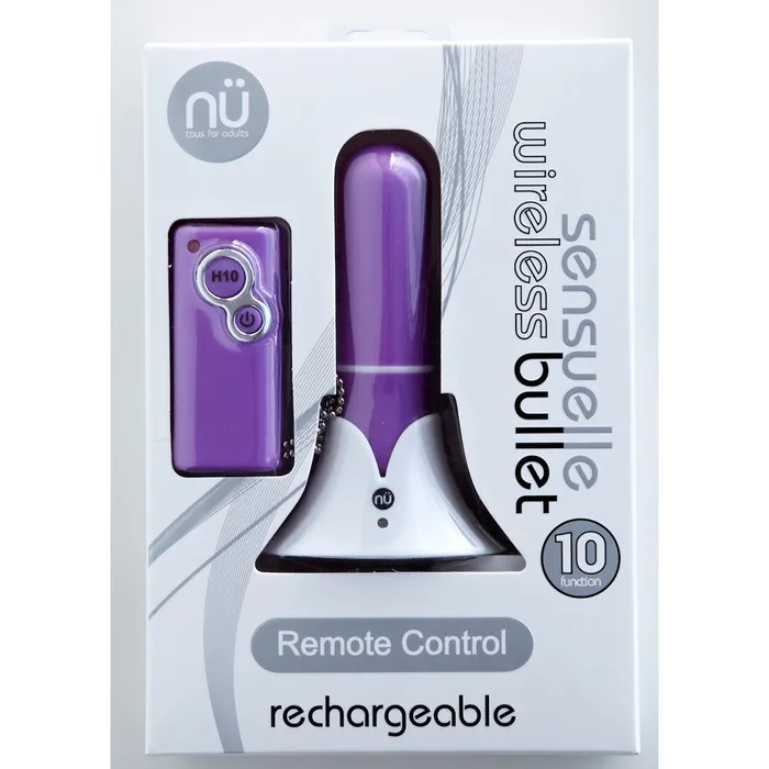 Vibrators NU Sensuelle Sensuelle Remote Control Wireless Bullet Vibrator Purple