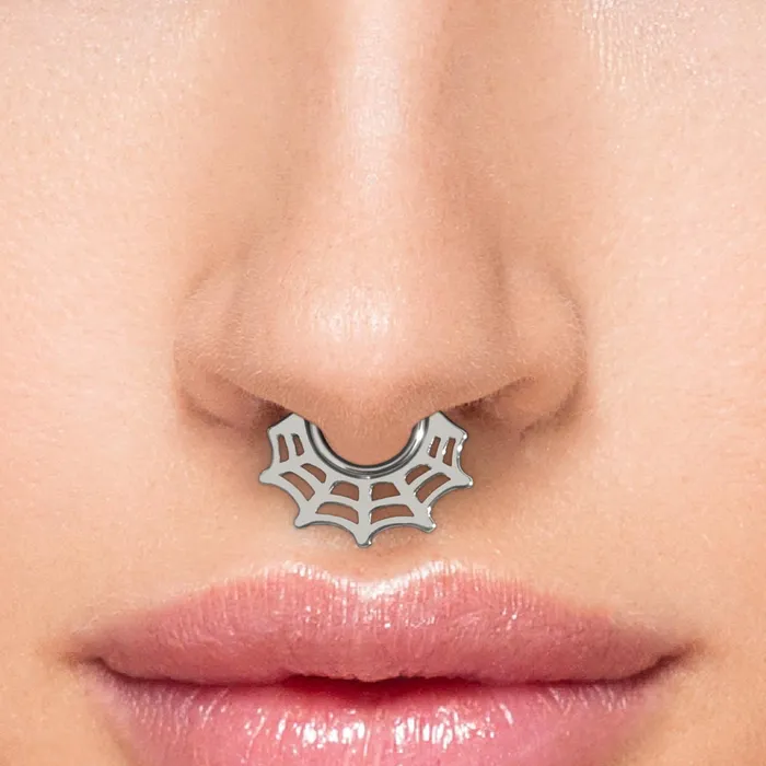 Vibrators Painful Pleasures 16g Spiderweb Titanium Clicker Price Per 1