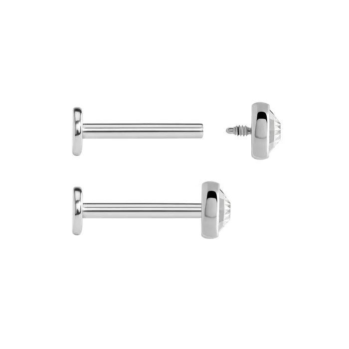 Vibrators Painful Pleasures 18g 16g Internally Threaded Swarovski 44mm Jewel Top Price Per 1