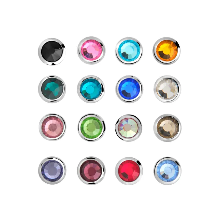 Vibrators Painful Pleasures 18g 16g Internally Threaded Swarovski 44mm Jewel Top Price Per 1