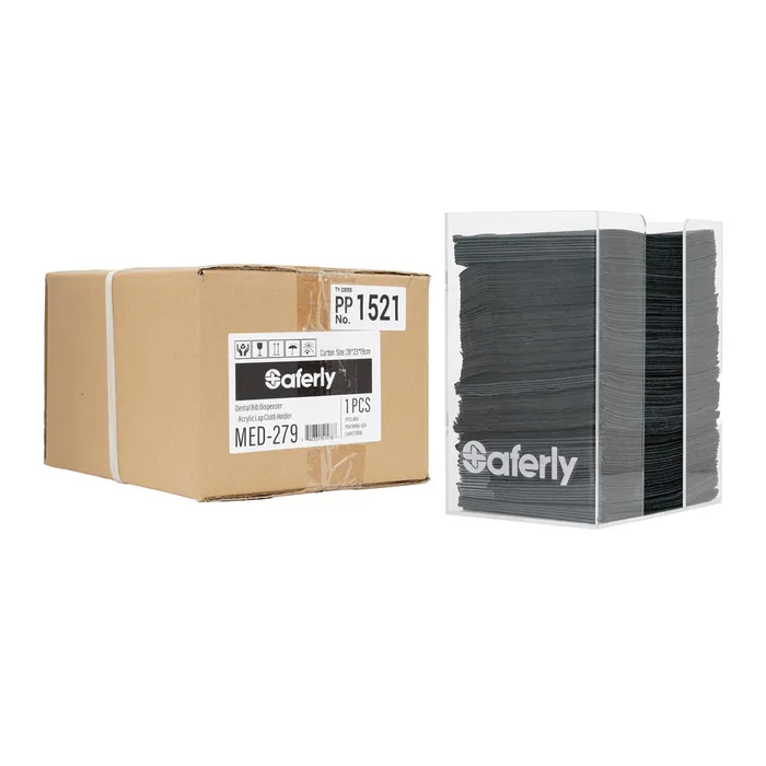 Vibrators Saferly Saferly Acrylic Dental Bib Holder Dispenser