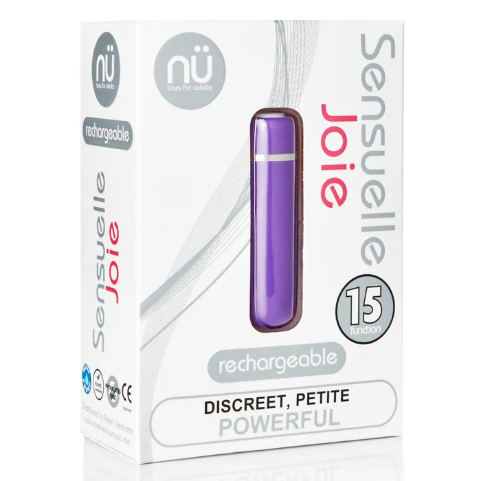 Vibrators Sensuelle Joie 15 Function Bullet Vibrator Purple NU Sensuelle Vibrators Sensuelle Joie 15 Function Bullet Vibrator Purple NU Sensuelle