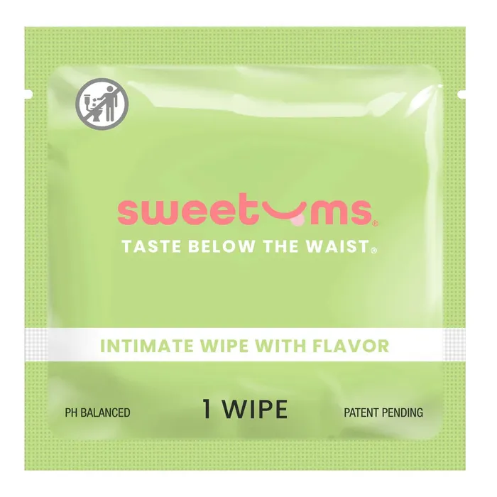 Vibrators Sweetums Sweetums Intimate Wipes wFlavor 1 Individual Wipe