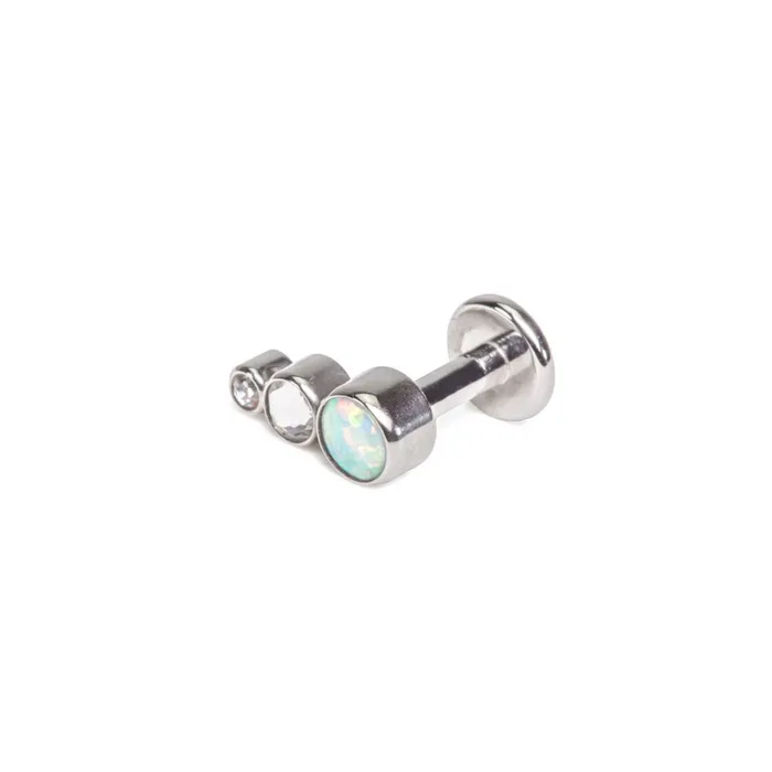 Vibrators Tilum 14g12g Internally Threaded White Opal Tear Drop Cluster Top Choose Jewel Color Price Per 1 Tilum