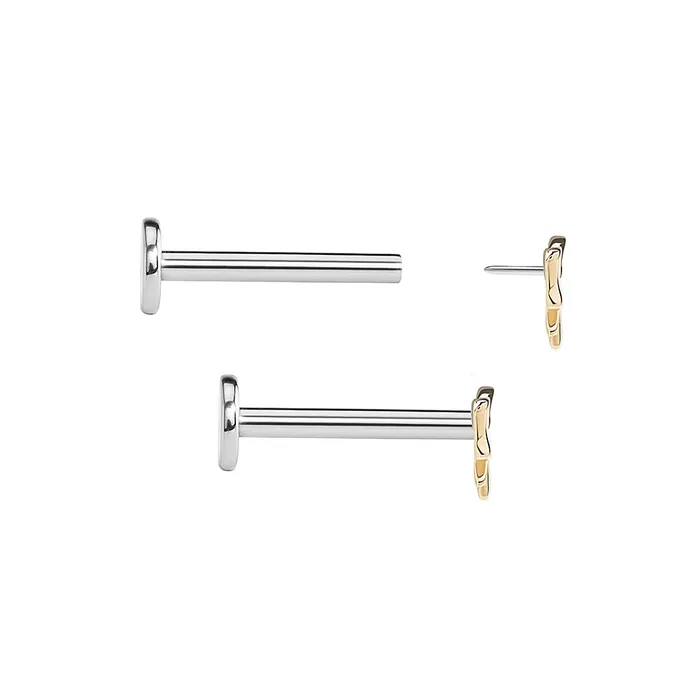 Vibrators Tilum Tilum 14kt Yellow Gold Classic Bow Threadless Top Price Per 1