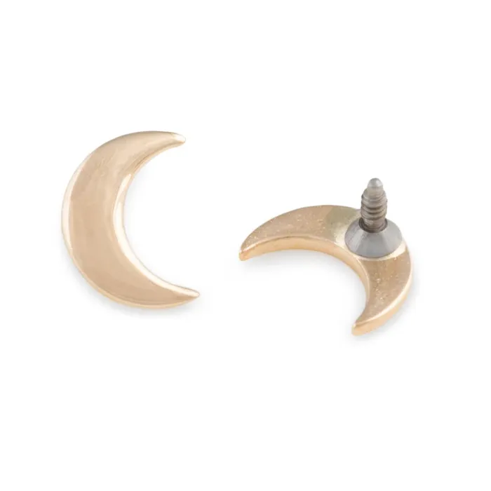 Vibrators Tilum Tilum 18g16g Internally Threaded Crescent Moon 14kt Yellow Gold Top Price Per 1 Vibrators Tilum Tilum 18g16g Internally Threaded Crescent Moon 14kt Yellow Gold Top Price Per 1