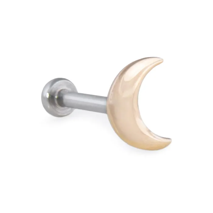 Vibrators Tilum Tilum 18g16g Internally Threaded Crescent Moon 14kt Yellow Gold Top Price Per 1