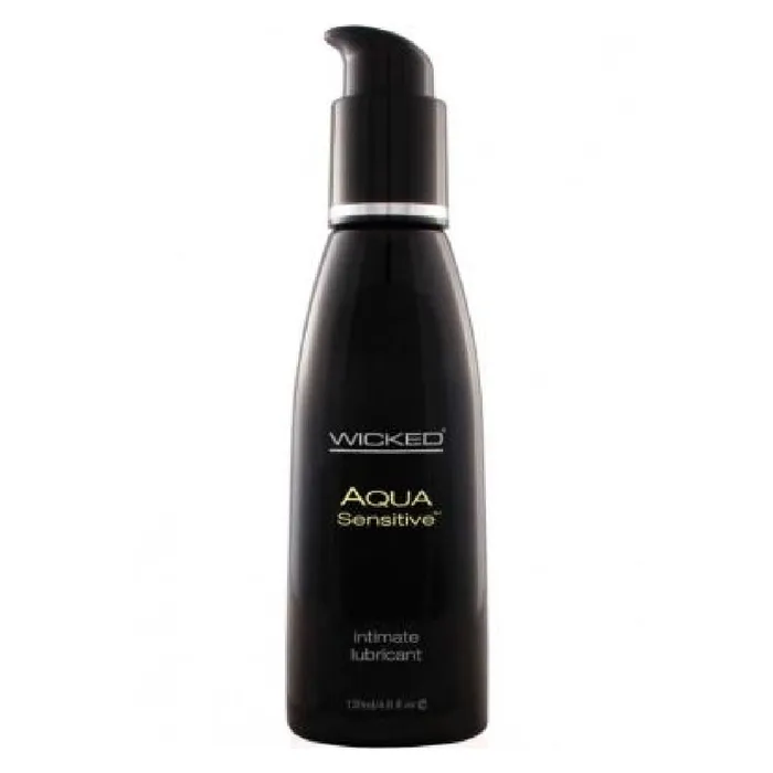 Vibrators Wicked Lubes Wicked Aqua Sensitive Unscented Water Based Lube 4 oz