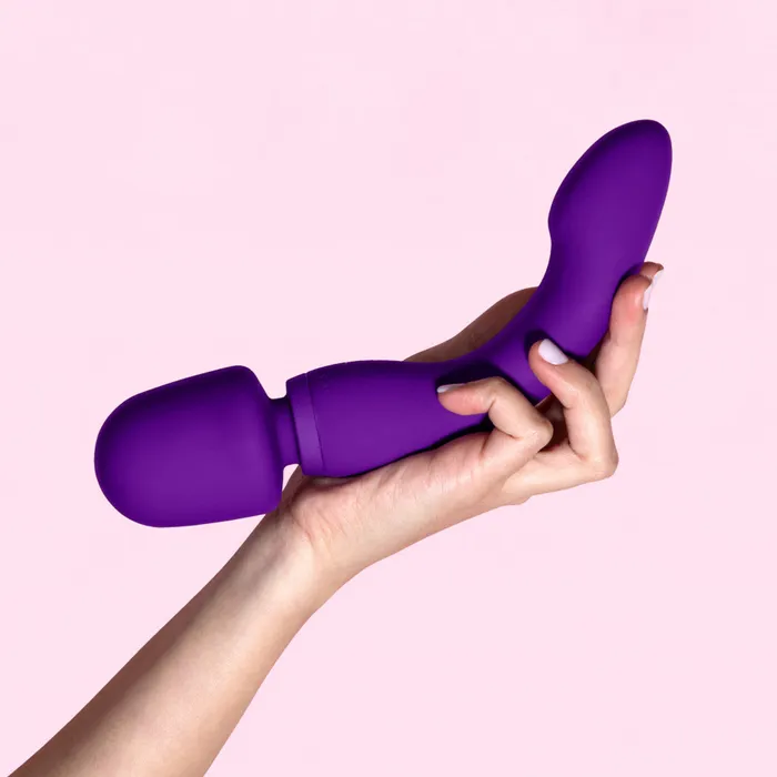 Wellness Dual Sense Double Ended Ergonomic Waterproof Wand Blush Female Sex Toys Wellness Dual Sense Double Ended Ergonomic Waterproof Wand Blush Female Sex Toys