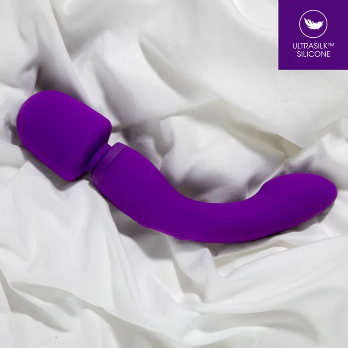 Wellness Dual Sense Double Ended Ergonomic Waterproof Wand Blush Female Sex Toys