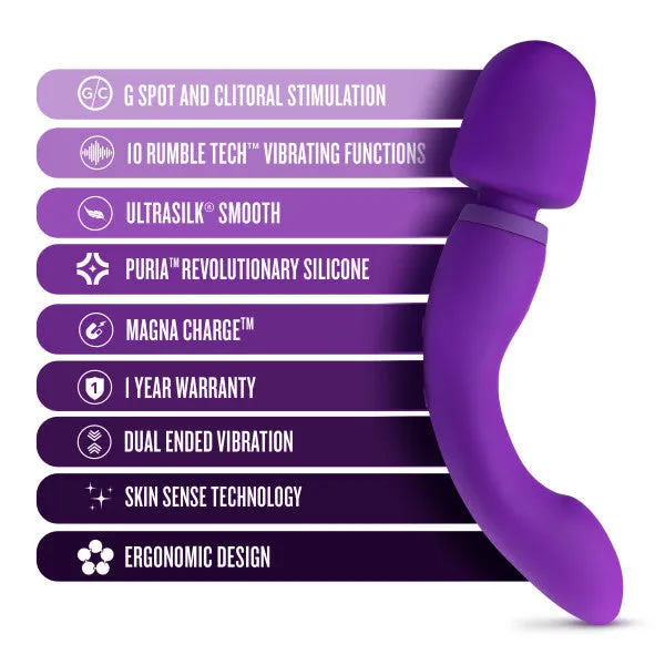 Wellness Dual Sense Double Ended Ergonomic Waterproof Wand Blush Female Sex Toys