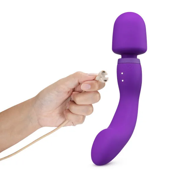Wellness Dual Sense Double Ended Ergonomic Waterproof Wand Blush Female Sex Toys