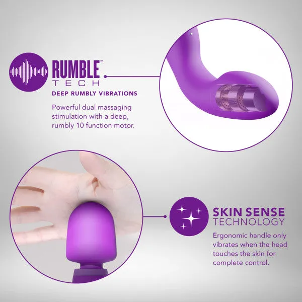 Wellness Dual Sense Double Ended Ergonomic Waterproof Wand Blush Female Sex Toys