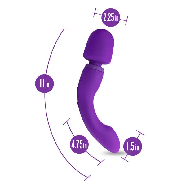 Wellness Dual Sense Double Ended Ergonomic Waterproof Wand Blush Female Sex Toys