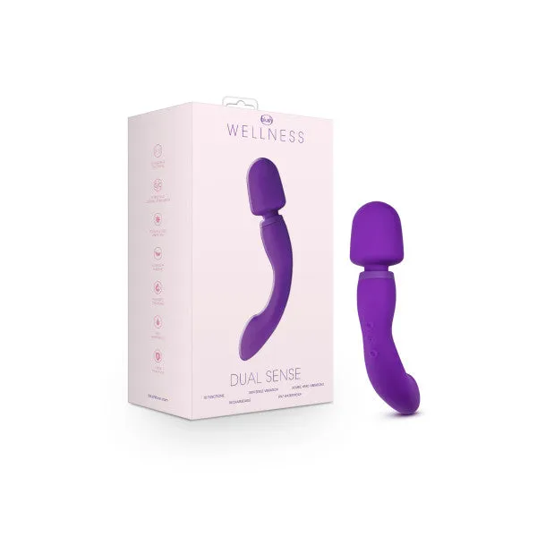 Wellness Dual Sense Double Ended Ergonomic Waterproof Wand Blush Female Sex Toys