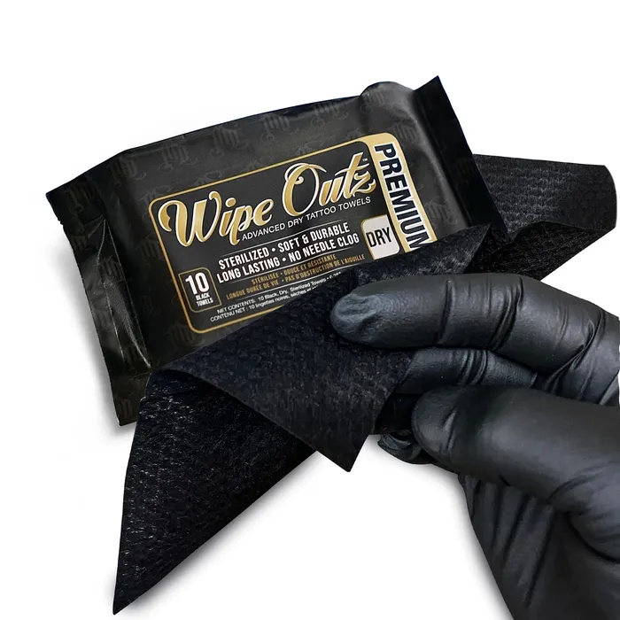 Wipe Outz Black Tattoo Towels WipeOutz Anal