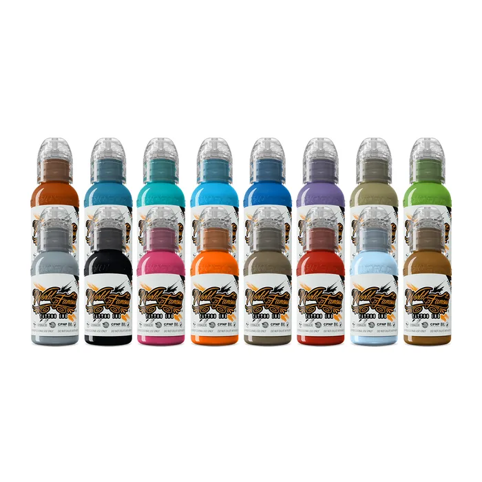 World Famous Anal 16 Color Ink Set 2 1oz