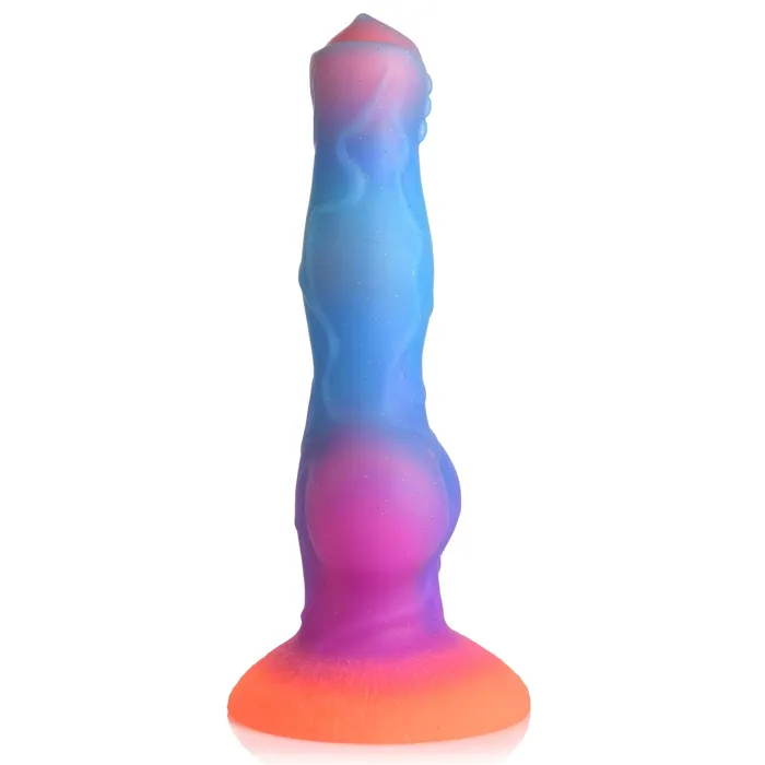 XR Brands Dildos Space Cock GlowInTheDark Silicone Canine Alien Dildo