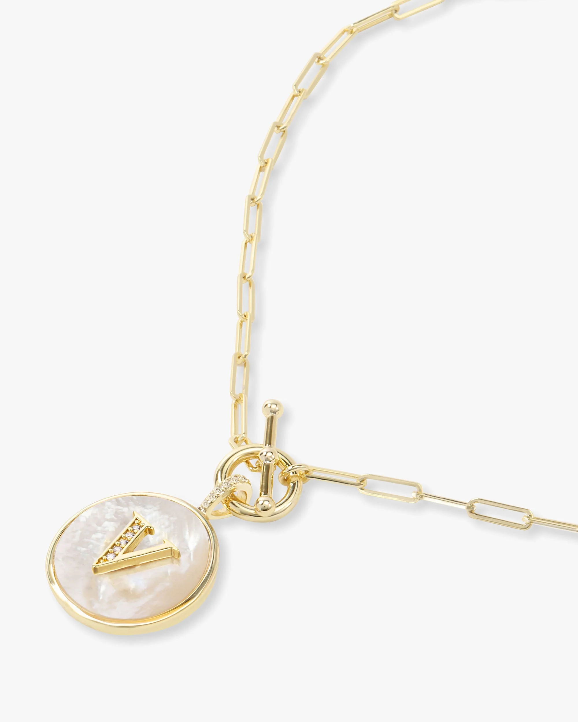 Love Letters Medallion Necklace 24mm - Gold - Image 49
