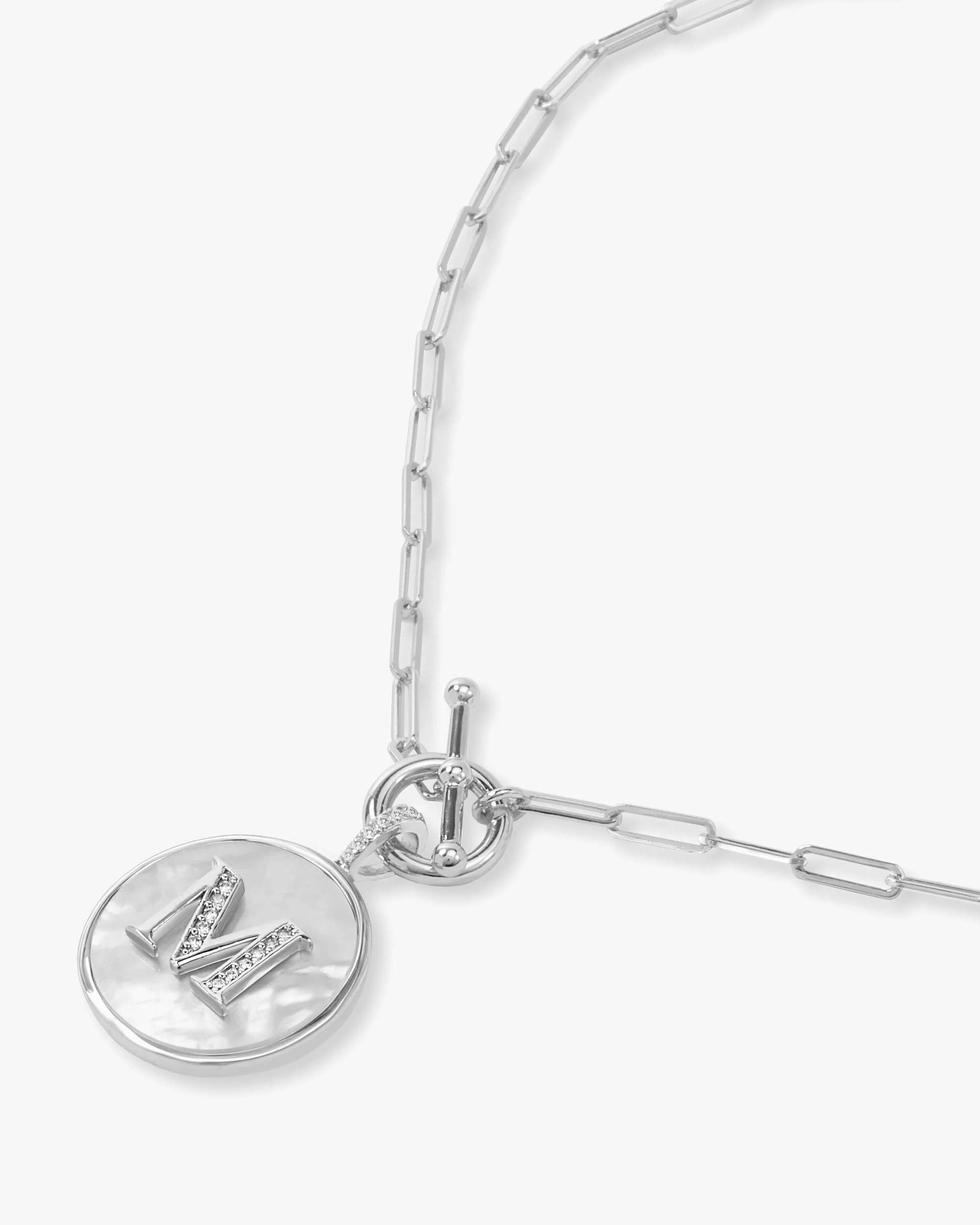 Love Letters Medallion Necklace 24mm - Silver - Image 40