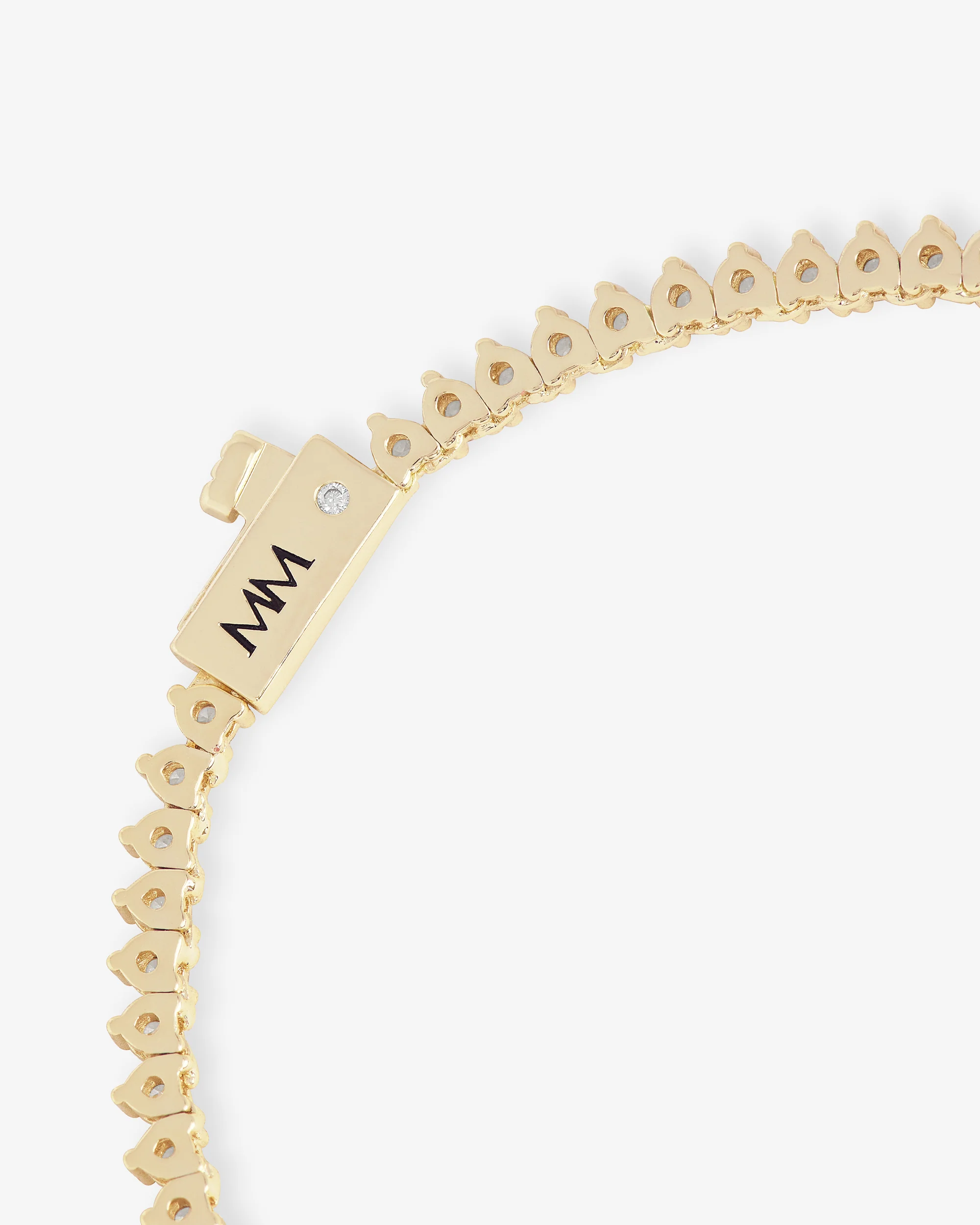 Not Your Basic Tennis Necklace 2mm - Gold|Multi Stone - Image 7