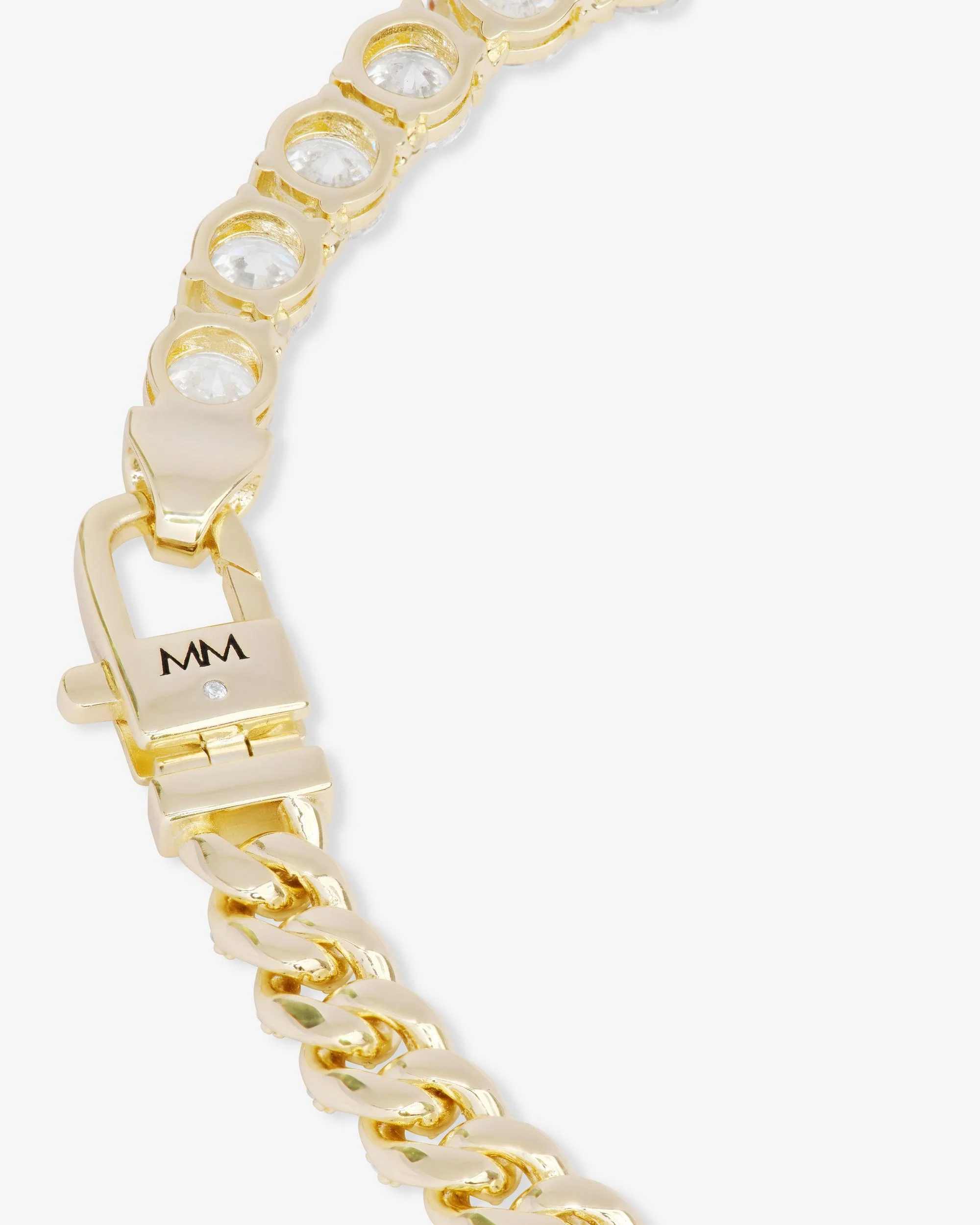 Pavé Julian Loves Diamonds Necklace 6.8mm - Gold|White Diamondettes - Image 9