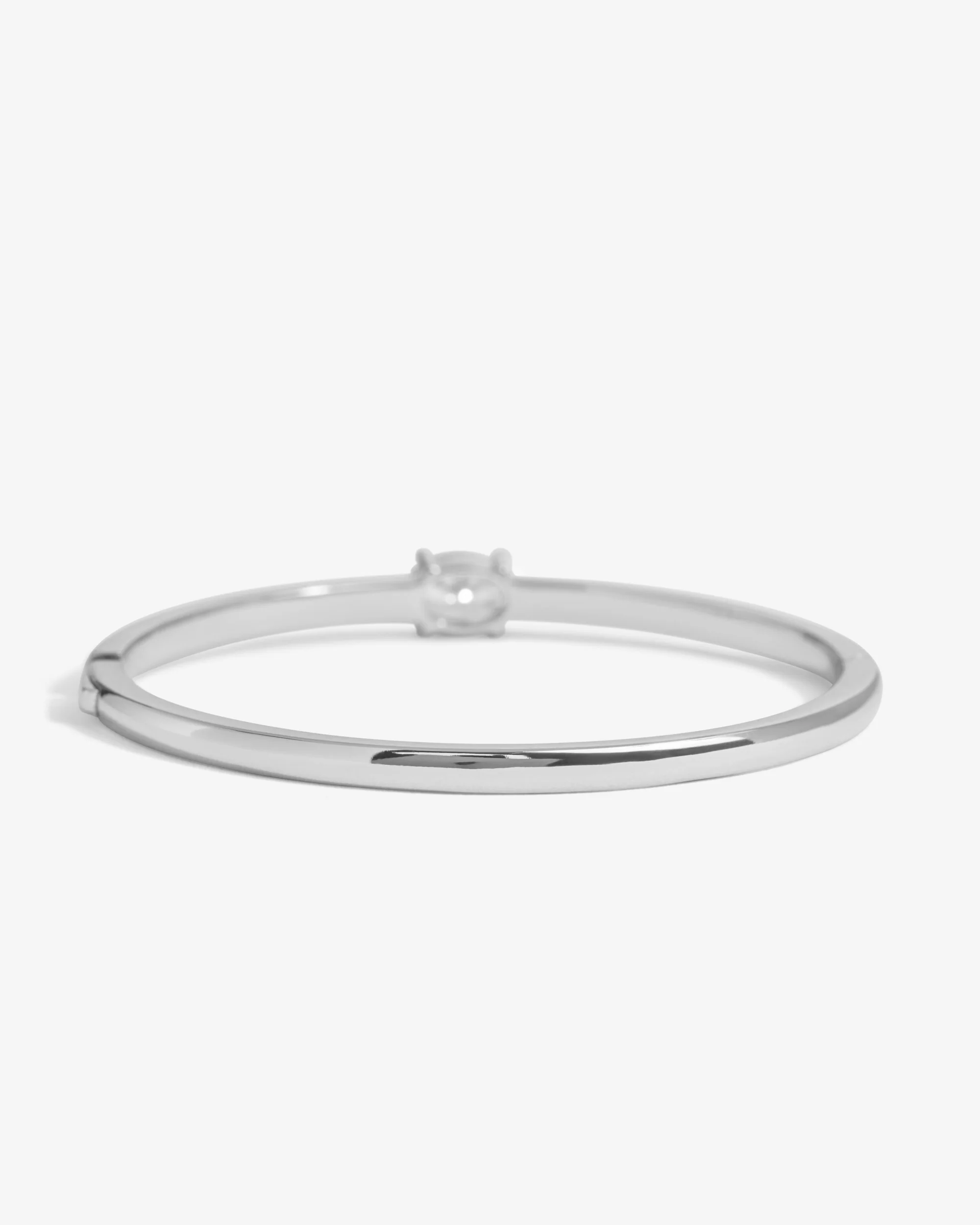 She's on Point Cuff - Silver|White Diamondettes - Image 6