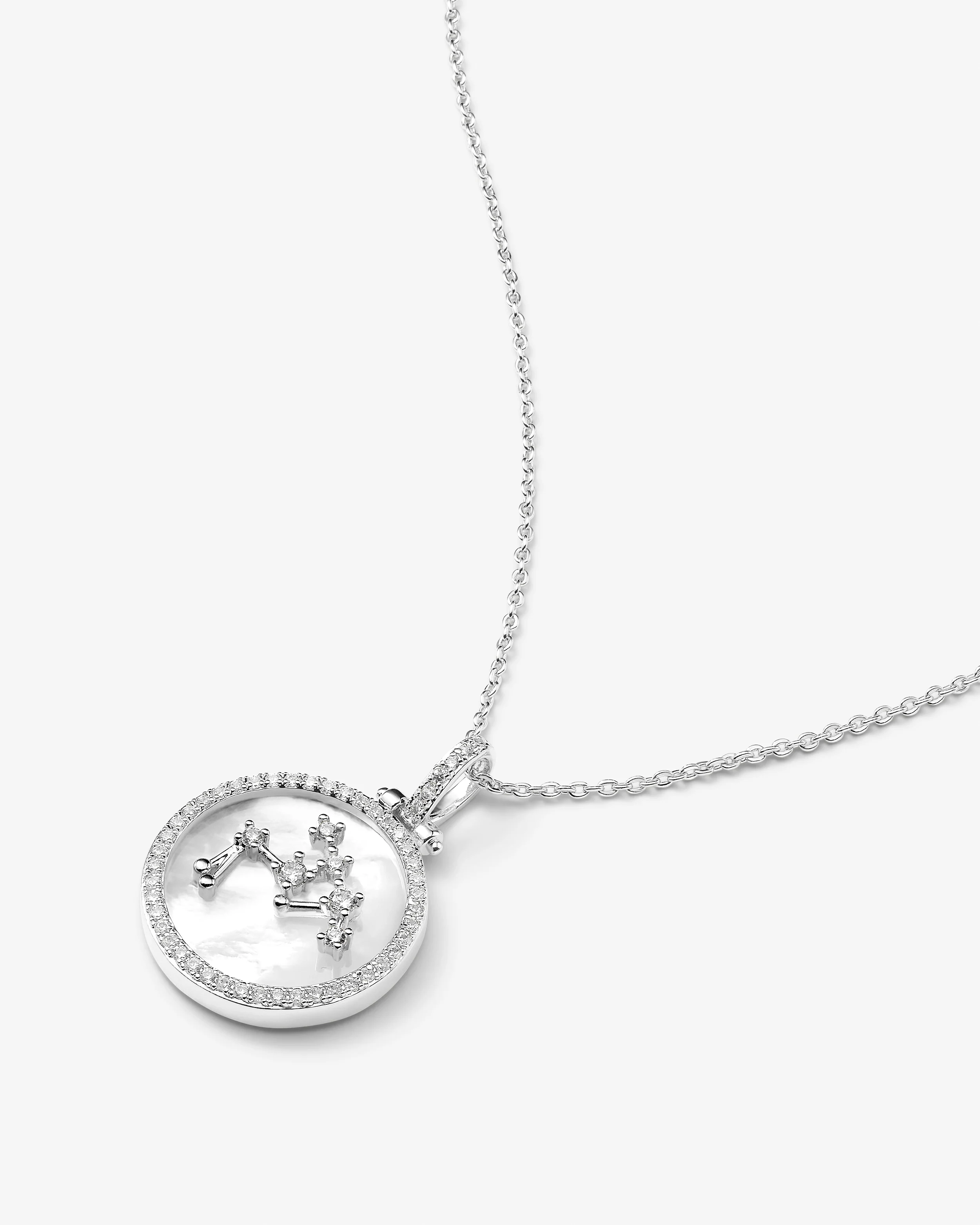 Zodiac Constellation Necklace - Silver - Image 23